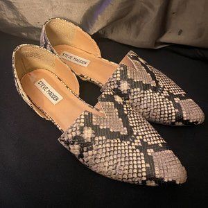 Faux Snake Skin Flat